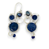 Lapis Loop Earrings E83602.   fix picture