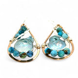 Blue Pearl Drop Earrings E84140