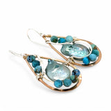 Blue Pearl Drop Earrings E84140