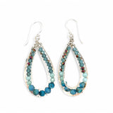 Blue Opal Channel Earrings E84142