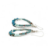 Blue Opal Channel Earrings E84142