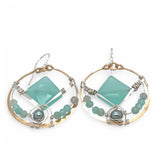 Sea Foam Hoops Earrings E84151