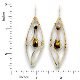 Tiger's Eye Splay Earrings