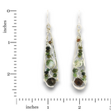 Garnet Glory Drop Earrings