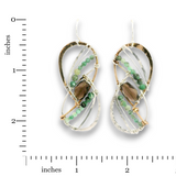 Emerald Gyro Earrings