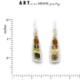 Smoky Quartz Path Drop Earrings