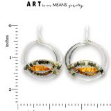 Amber Basin Hoop Earrings