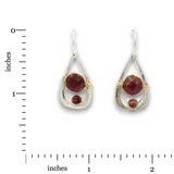 Sweet Garnet Drop Earrings