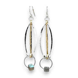 Little Labradorite Cube Earrings E82390