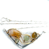 Gemstone Wedge Necklace 83015N