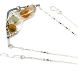 Gemstone Wedge Necklace 83015N