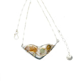 Gemstone Wedge Necklace 83015N