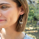 Pearly Leaves Earrings
