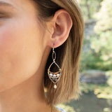Pearly Leaves Earrings