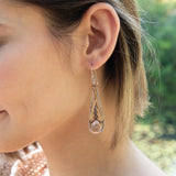 Rutile Narrow Drop Earrings