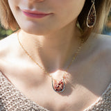 Pomegranate Garnet Necklace