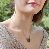 Pomegranate Garnet Necklace