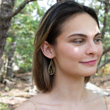 Pyrite Bedform Drop Earrings