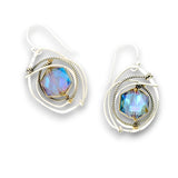 Sterling Silver Crystal Nest Earrings E79529