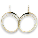 Continuum Brass Hoop Earrings