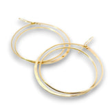 Continuum Brass Hoop Earrings