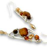 Ridge Jasper Dangle Earrings