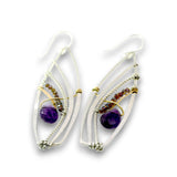 Amethyst Nexus Drop Earrings