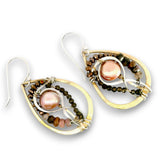Intwined Pearl Drop Earrings