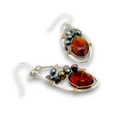 Rust Aura Drop Earrings