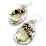 Yellow Aura Drop Earrings