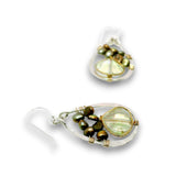 Yellow Aura Drop Earrings
