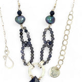 Iolite Gemstone Chain Necklace 82518N