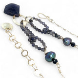 Iolite Gemstone Chain Necklace 82518N