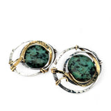 Turquoise Moon Post Earrings E83206