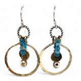 Brass Knuckle Hoop Earrings E83488