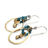 Brass Knuckle Hoop Earrings E83488