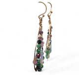 Zoisite Sparkle Drop Earrings E82672