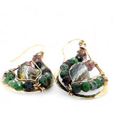 Zoisite Sparkle Drop Earrings E82672