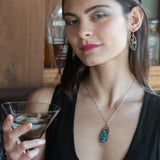 Chrysocolla Nugget Necklace 83208N
