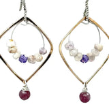 Lepidolite Mini Hoop Earrings E82027