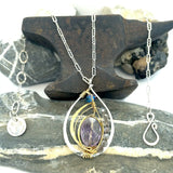 Lilac Amethyst Drop Necklace 82048N