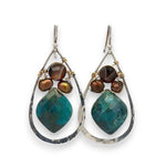 Acorn Chrysocolla Earrings E83567 - Art by any Means Jewelryproduct_