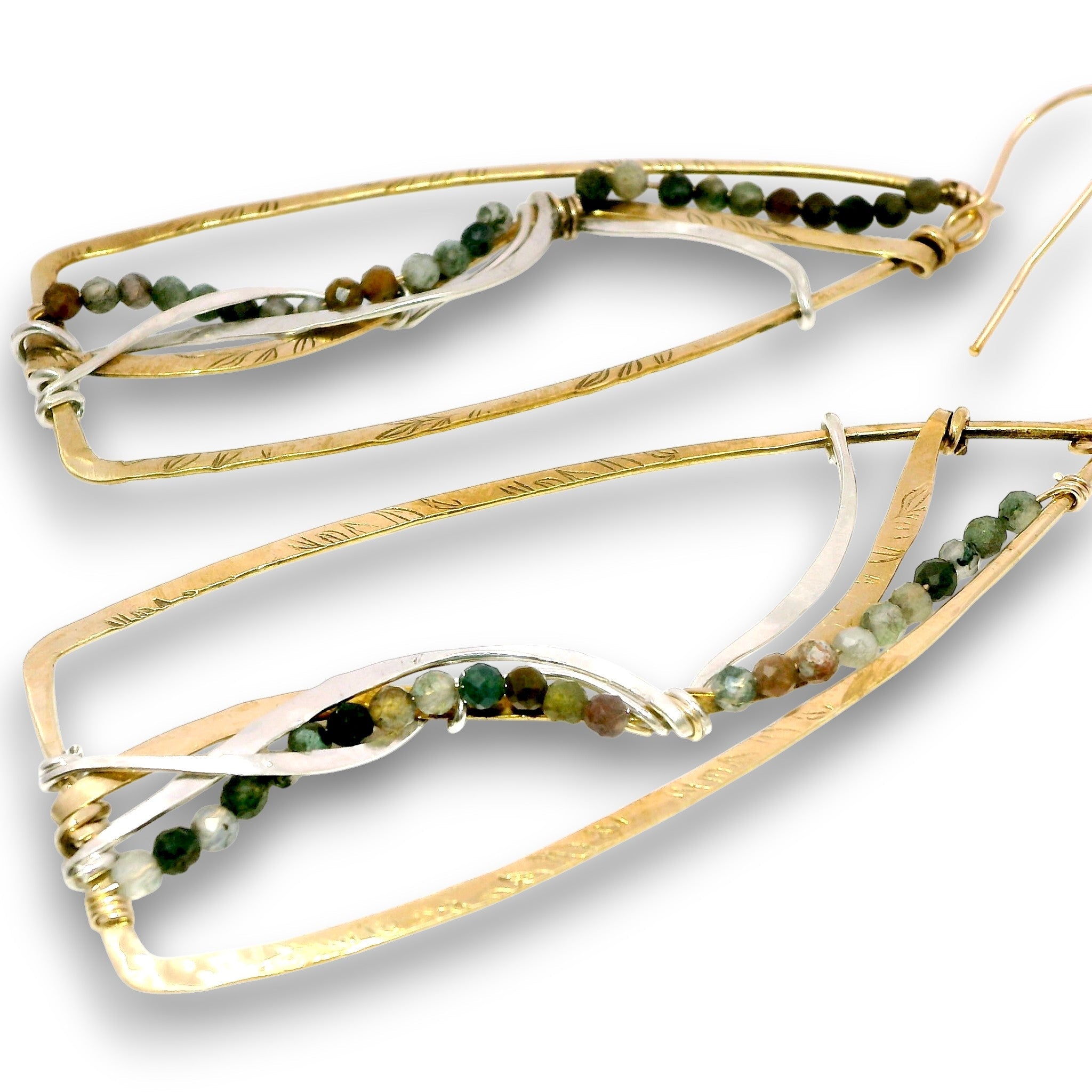 Agate Vein Drop Earrings - Art by any Means Jewelryproduct_