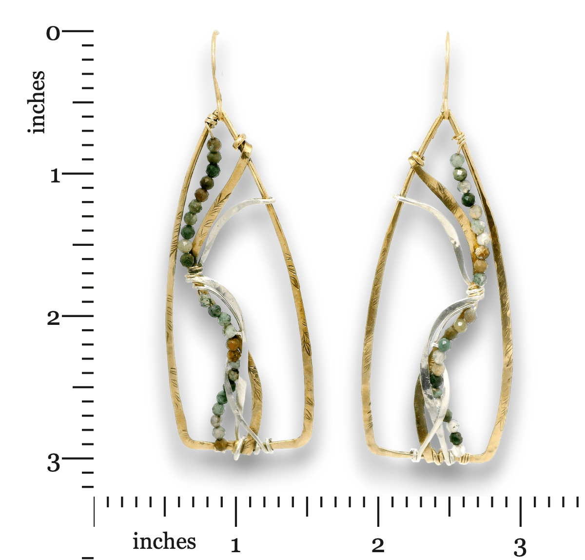 Agate Vein Drop Earrings - Art by any Means Jewelryproduct_