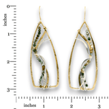 Agate Vein Drop Earrings - Art by any Means Jewelryproduct_