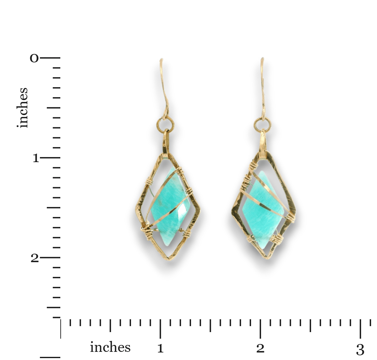 Amazonite Spire Earrings - Art by any Means Jewelryproduct_