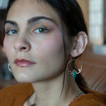 Amber Arrow Hoop Earrings E83566 - Art by any Means Jewelryproduct_