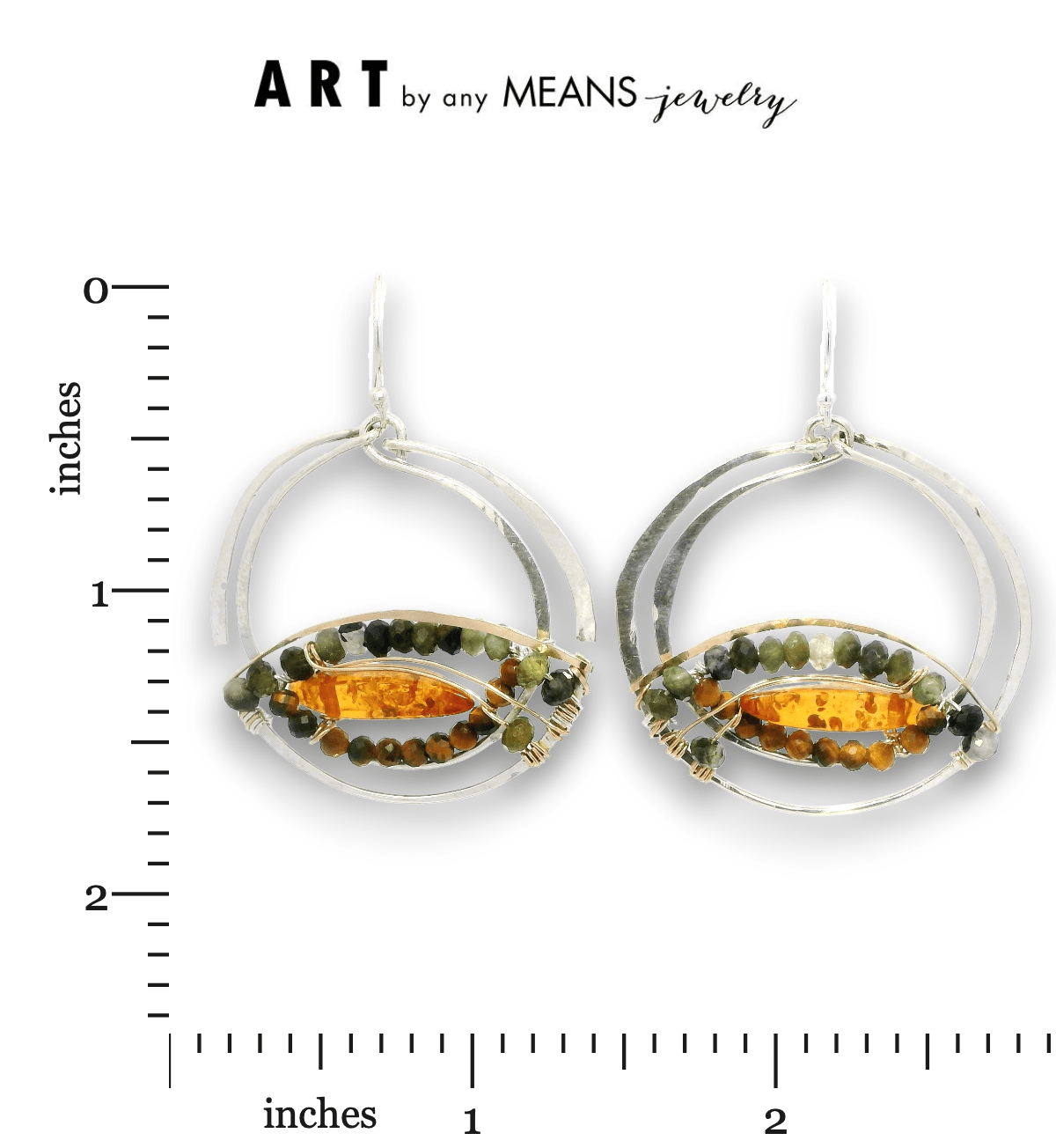 Amber Basin Hoop Earrings - Art by any Means Jewelryproduct_
