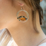 Amber Basin Hoop Earrings - Art by any Means Jewelry#product_
