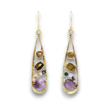 Amethyst Arches Drop Earrings - Art by any Means Jewelryproduct_